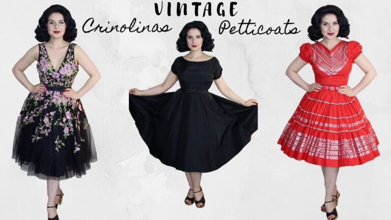 Estilismo vintage con tela can can: El encanto de lo retro